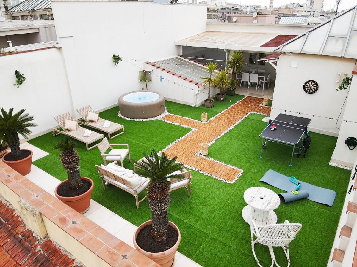 Apulialux Private 100Mq Rooftop Oasis W Jacuzzi Lejlighed Bari Eksteriør billede